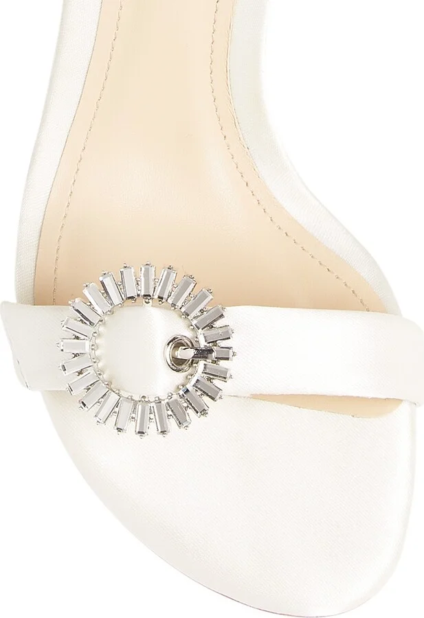Women's Satin 90MM Sandals - White - Size 6 - Image 7