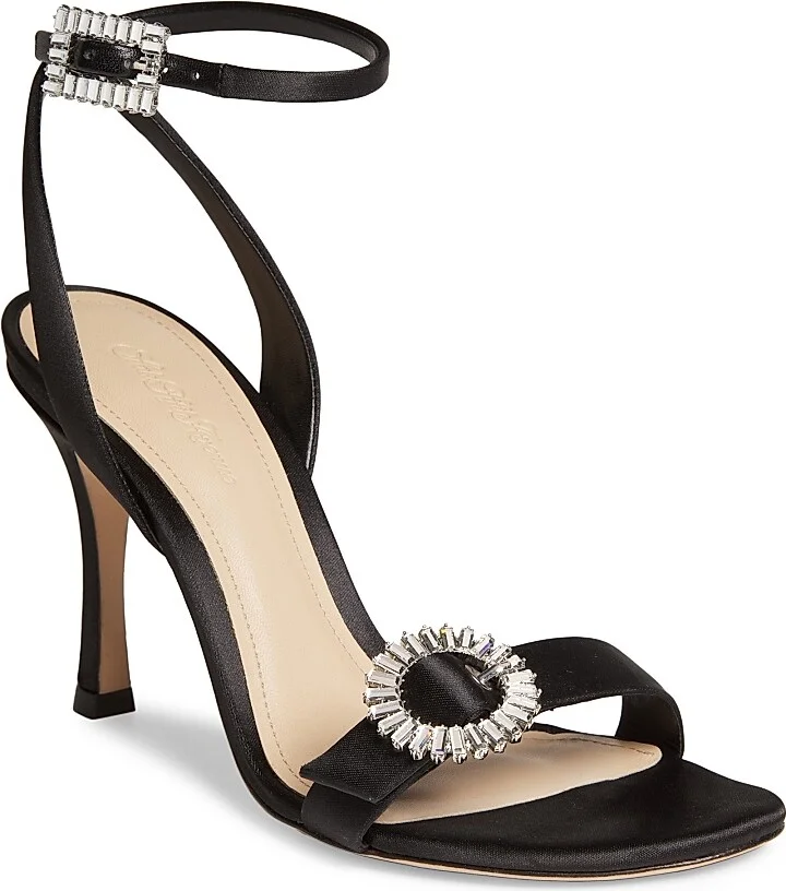 Women's Satin 90MM Sandals - White - Size 6 - Image 8