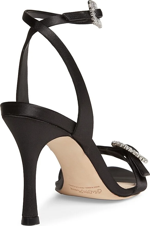Women's Satin 90MM Sandals - White - Size 6 - Image 9