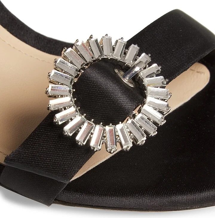 Women's Satin 90MM Sandals - White - Size 6 - Image 11