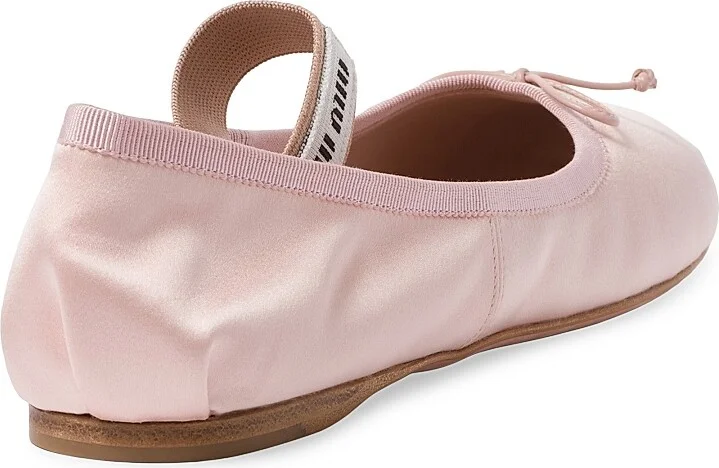 Women's Satin Ballerinas - Black - Size 7.5 - Image 5