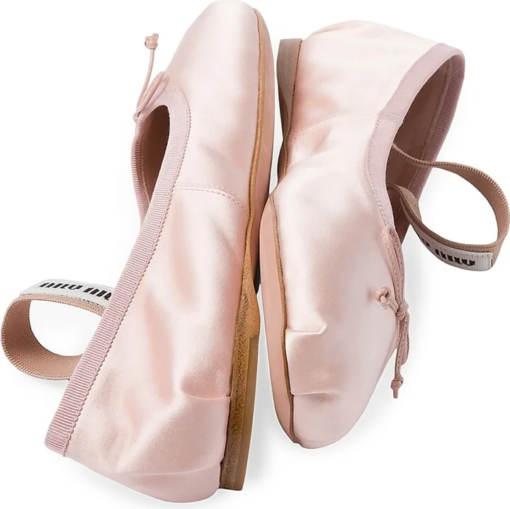Women's Satin Ballerinas - Black - Size 7.5 - Image 6