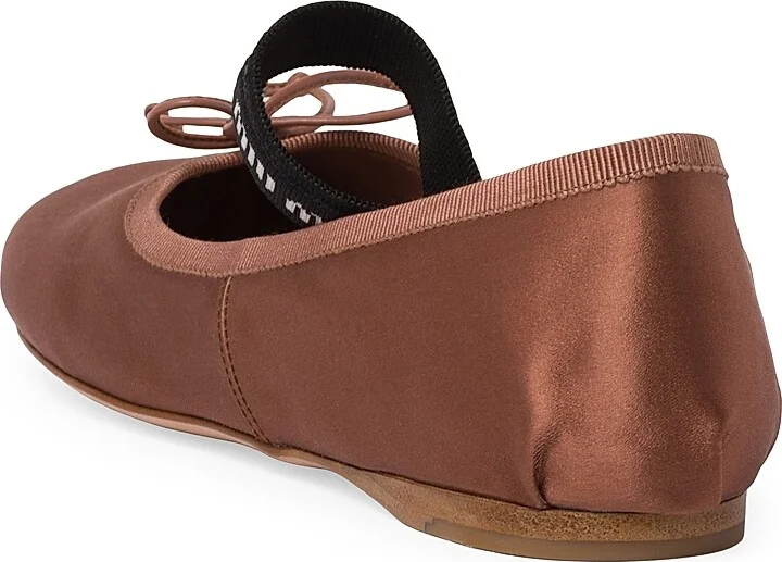 Women's Satin Ballerinas - Black - Size 7.5 - Image 10