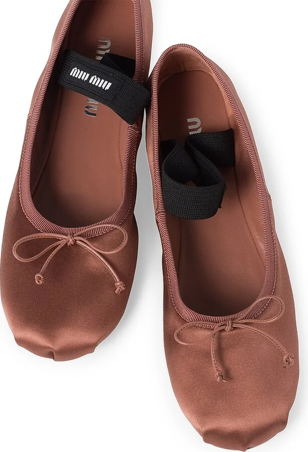 Women's Satin Ballerinas - Black - Size 7.5 - Image 11