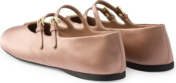 Women's Satin Ballerinas - Dark Red - Size 7 - Image 6