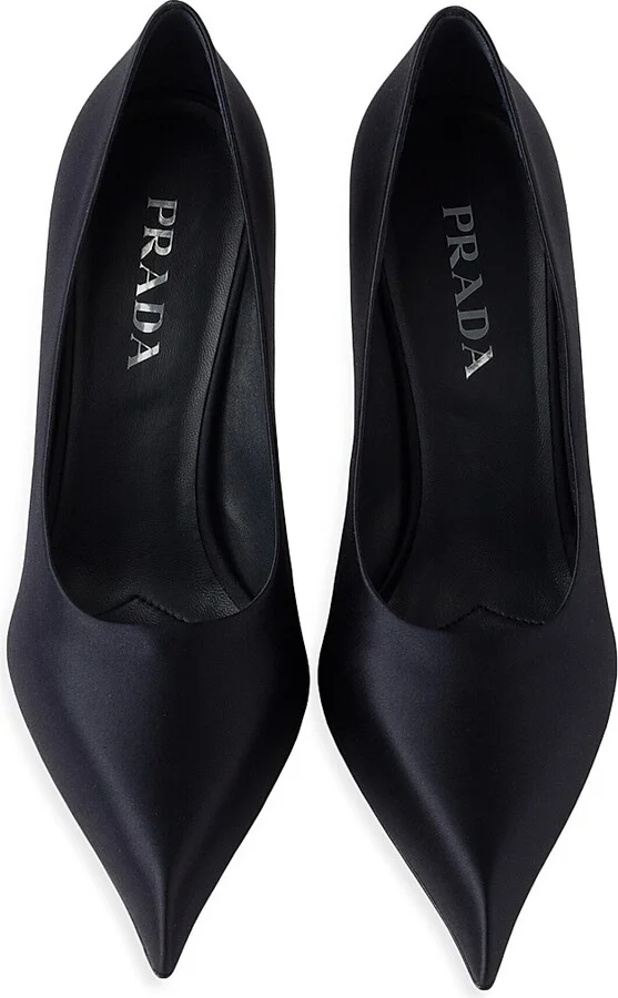 Women's Satin Pumps - Blue - Size 7 - Image 2