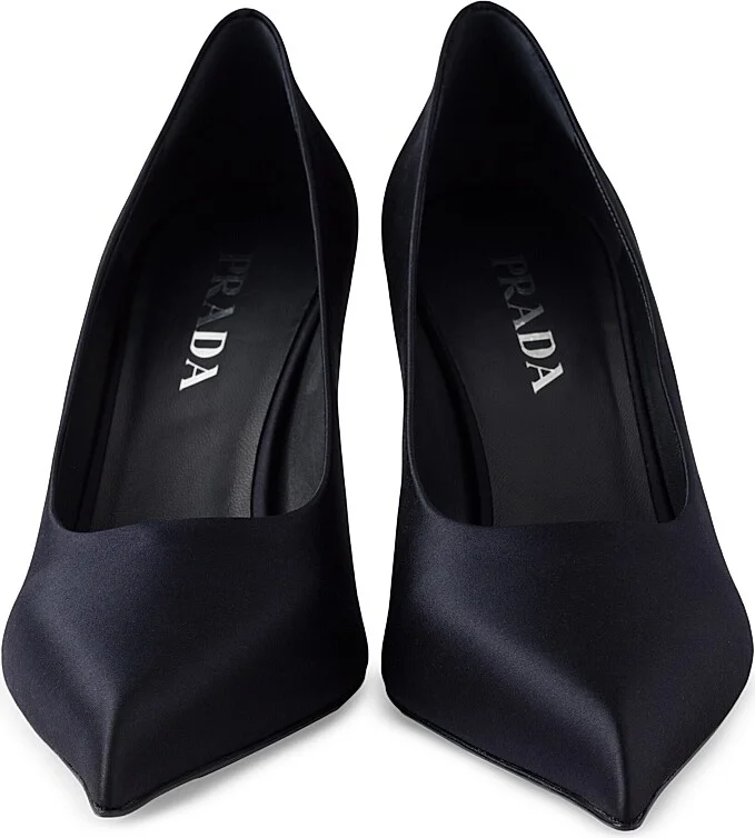 Women's Satin Pumps - Blue - Size 7 - Image 4