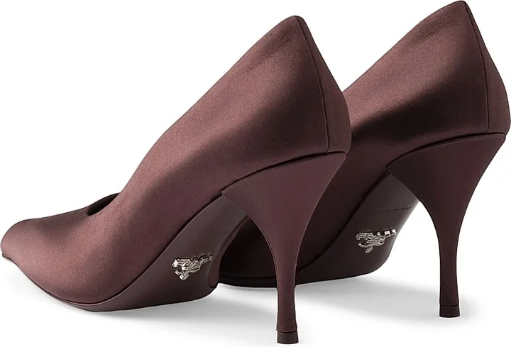 Women's Satin Pumps - Blue - Size 7 - Image 6