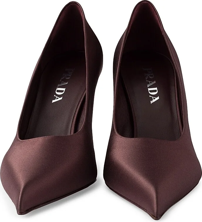 Women's Satin Pumps - Blue - Size 7 - Image 7