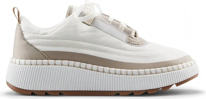 Women's Sayah Sneaker In White Taupe