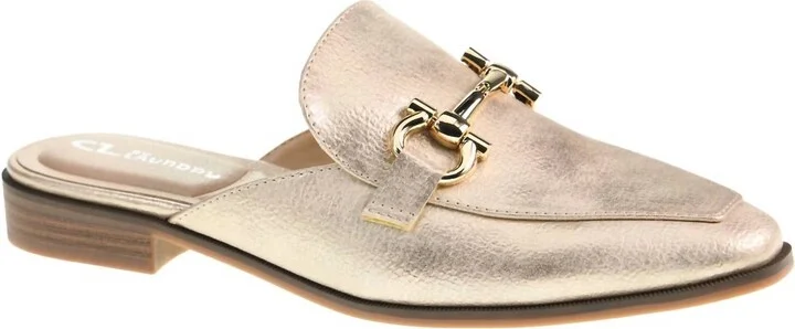 Women's Score Soft Glitz Mules In Gold