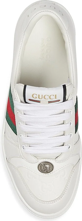 Women's Screener Leather Low-Top Sneakers - Great White - Size 6 - Image 5