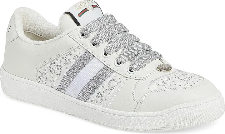 Women's Screener Leather Low-Top Sneakers - Soft White - Size 6 - Image 2