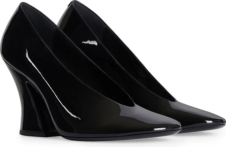Women's Sculpted Pumps in Patent Leather - Black - Size 6 - Image 2