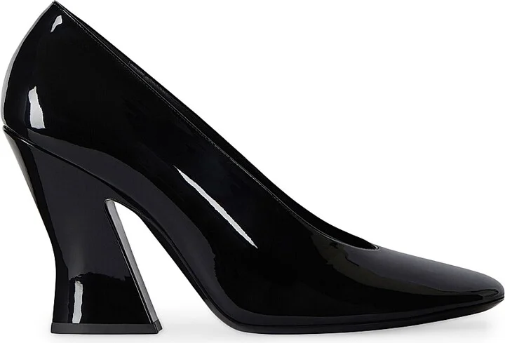 Women's Sculpted Pumps in Patent Leather - Black - Size 6