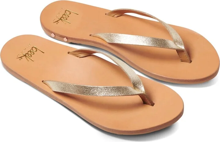 Women's Seabird Leather Sandals In Platinum/honey