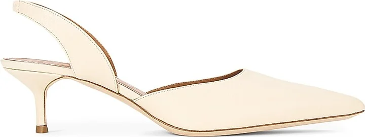 Women's Sebastian 40MM Leather Slingback Pumps - Black - Size 6 - Image 10