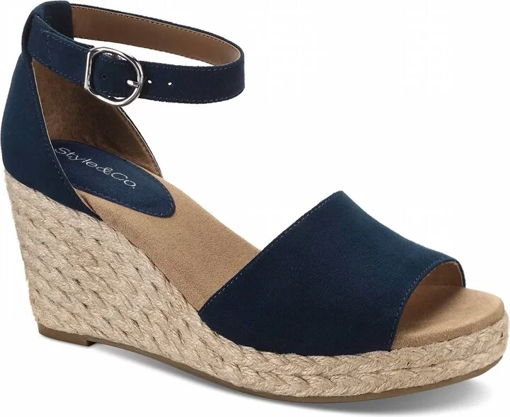 Women's Seleeney Wedge Sandals In Navy