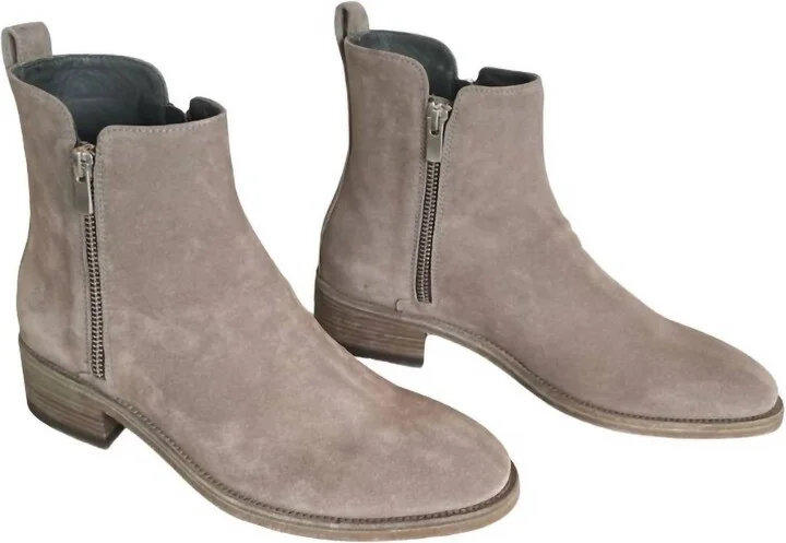 Women's Seline Suede Boot In Quarzo