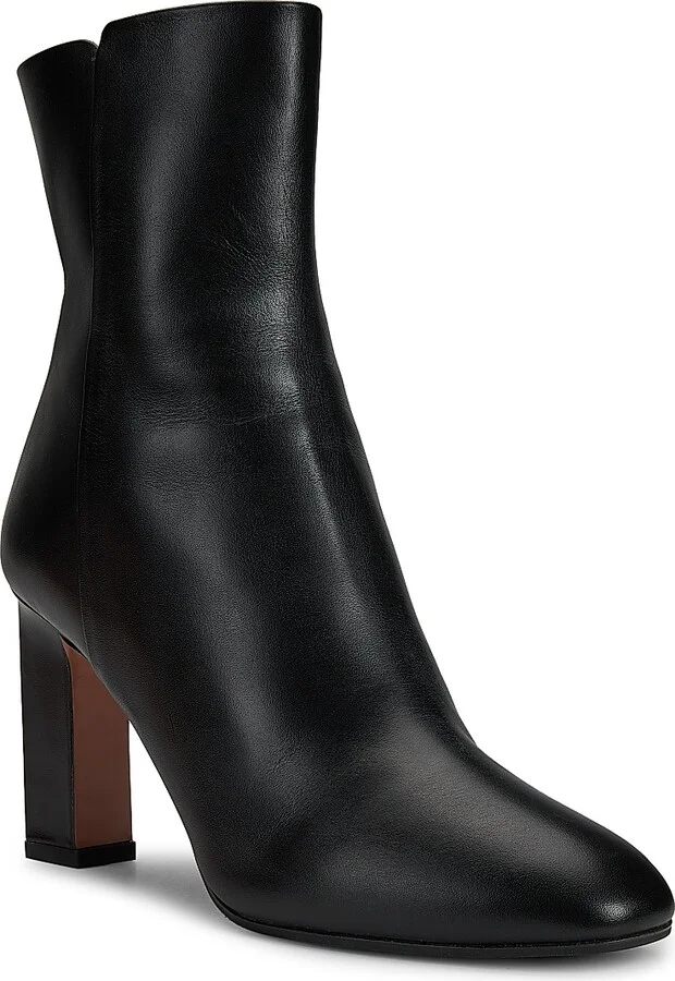 Women's Sellier 85MM Leather Booties - Black - Size 5.5 - Image 2
