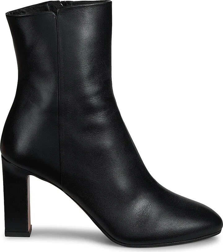 Women's Sellier 85MM Leather Booties - Black - Size 5.5