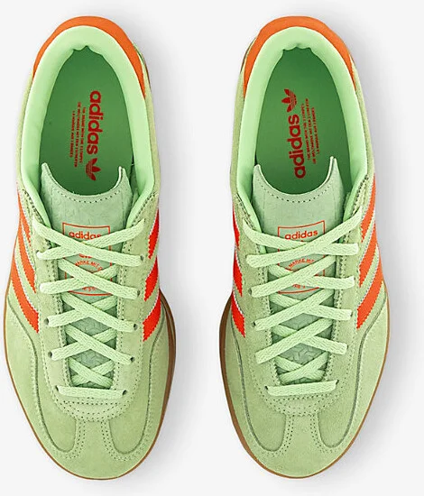 Womens Semi Green Spark Solar O Gazelle Stack Suede Low-Top Trainers Eur 37 / 4 Uk Women - Image 2