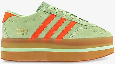 Womens Semi Green Spark Solar O Gazelle Stack Suede Low-Top Trainers Eur 37 / 4 Uk Women
