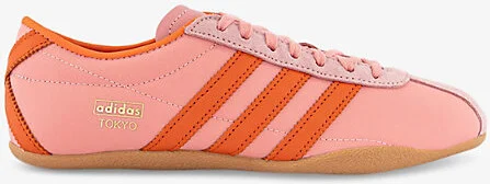 Womens Semi Pink Spark Orange G Tokyo Leather Low-Top Trainers 4.5
