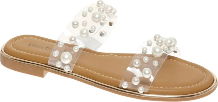 Women's Sense Lydia Pearl Sandal In Lucite With Pearl