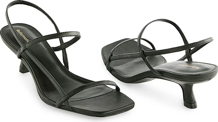 Women's Serenity Bare 50MM Leather Slingback Sandals - Scarlet - Size 5.5 - Image 6