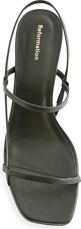 Women's Serenity Bare 50MM Leather Slingback Sandals - Scarlet - Size 5.5 - Image 7