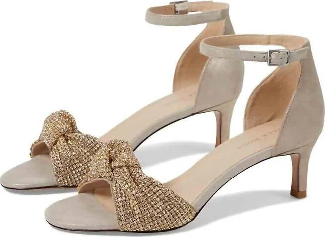 Women's Shaira Shimmer Heels In Taupe