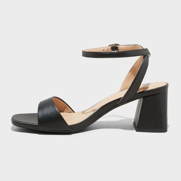 Women's Shannon Heels with Memory Foam Insole - A New Day™ : Ankle Strap, Block Heel Sandals - Image 2
