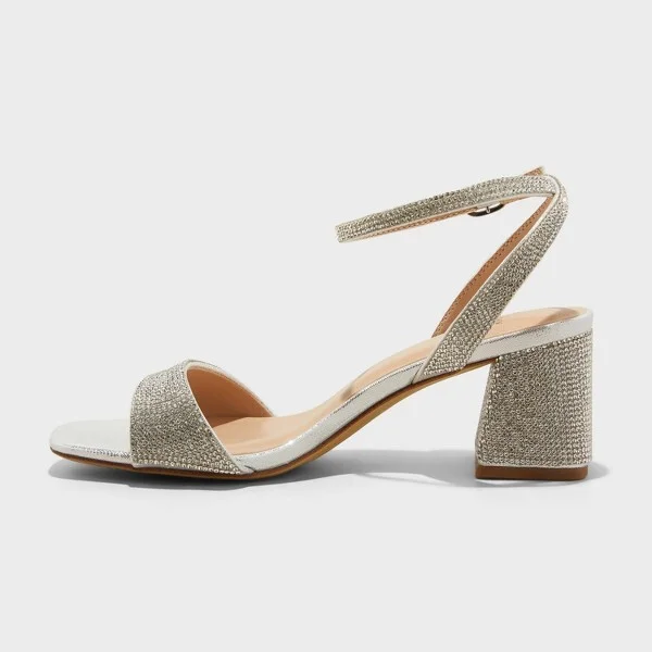 Women's Shannon Heels with Memory Foam Insole - A New Day™ : Ankle Strap, Block Heel Sandals - Image 4