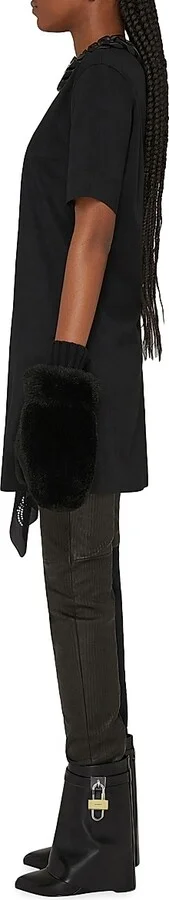Women's Shark Lock Ankle Boots in Leather - Black - Size 5 - Image 2