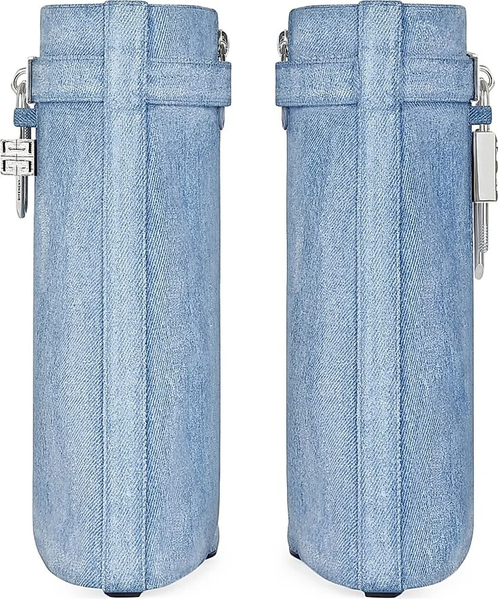 Women's Shark Lock Ankle Boots in Washed Denim - Medium Blue - Size 11 - Image 5
