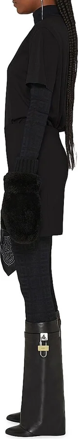 Women's Shark Lock Boots in Leather - Black - Size 5 - Image 2