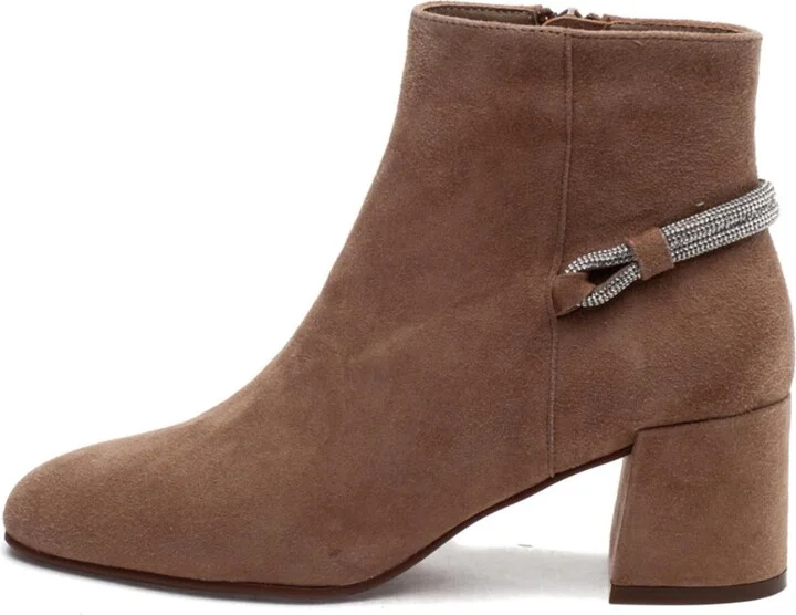 Women's Shermy Bootie In Military Suede