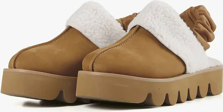 Women's Sherpa Sling Mule In Brown