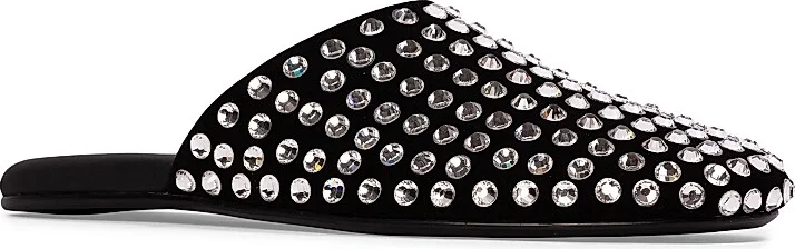 Women's Shiloh Crystal Slippers - Black Embellished - Size 7 - Image 2