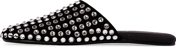Women's Shiloh Crystal Slippers - Black Embellished - Size 7 - Image 3