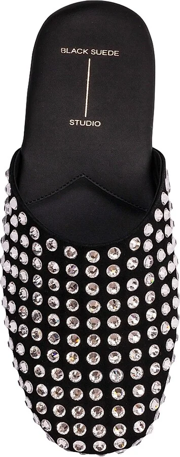 Women's Shiloh Crystal Slippers - Black Embellished - Size 7 - Image 5