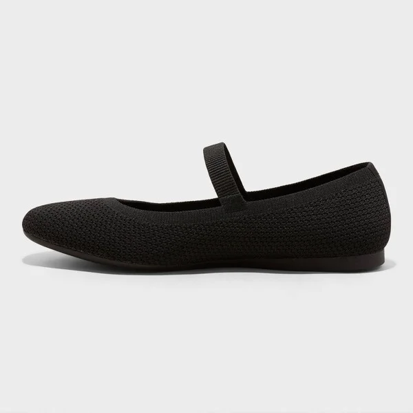 Women's Shiloh Knit Mary Jane Flats - A New Day™ : Pull-On, Removable Footbed, Machine Washable - Image 2