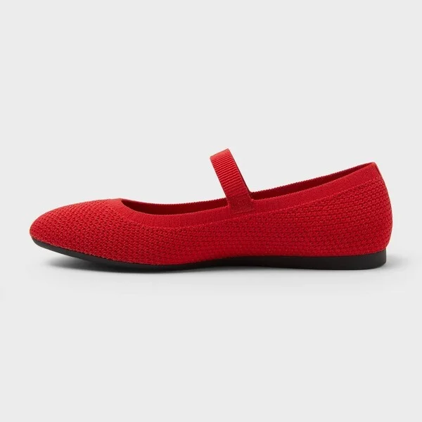 Women's Shiloh Knit Mary Jane Flats - A New Day™ : Pull-On, Removable Footbed, Machine Washable - Image 3