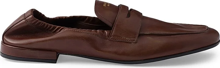 Women's Shuffle Antiqued Leather Loafers - Black - Size 6 - Image 10