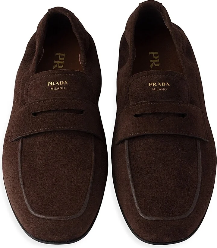Women's Shuffle Antiqued Suede Loafers - Dark Brown - Size 6 - Image 4