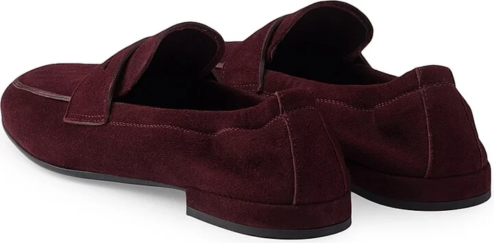 Women's Shuffle Antiqued Suede Loafers - Dark Brown - Size 6 - Image 6