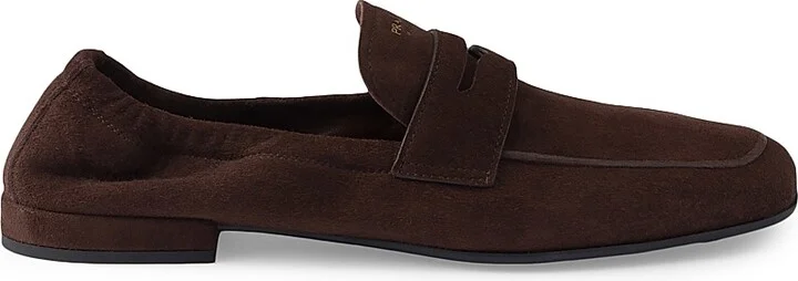Women's Shuffle Antiqued Suede Loafers - Dark Brown - Size 6