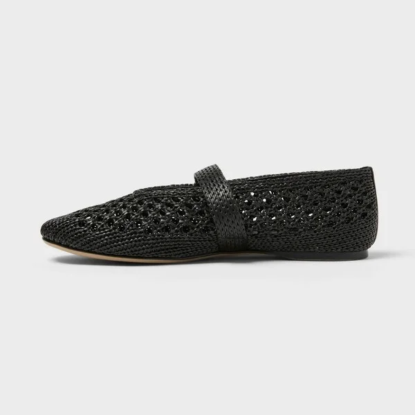 Women's Sia Knit Woven Mary Jane Flats - Universal Thread™ : Cushioned Insole, Buckle Closure - Image 3