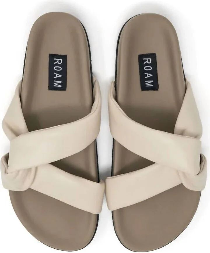 Women's Side Slip Sandal In Cream